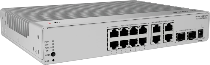 Huawei eKit SME Network eKitEngine S310S Series Desktop Gigabit Managed Switch, 12x RJ-45, 2x SFP+, 125W PoE++