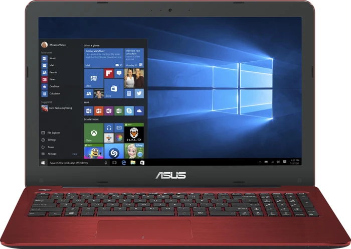 ASUS VivoBook F556UQ-DM1245, Glamour Red, Core i5-7200U, 8GB RAM, 1TB HDD, GeForce 940MX, DE