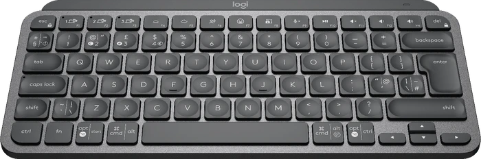 Logitech MX Keys Mini, LEDs weiß, Logi Bolt, Graphite, schwarz, USB/Bluetooth, UK