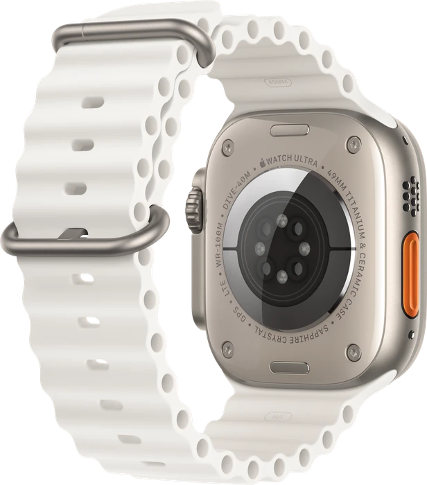 Apple Ocean Armband für Apple Watch Ultra (49mm) weiß