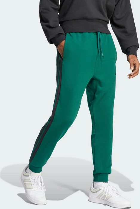 adidas Essentials 3-Streifen French Terry Trainingshose lang collegiate green/black (Herren)