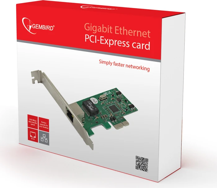 Gembird LAN-Adapter, RJ-45, PCIe x1