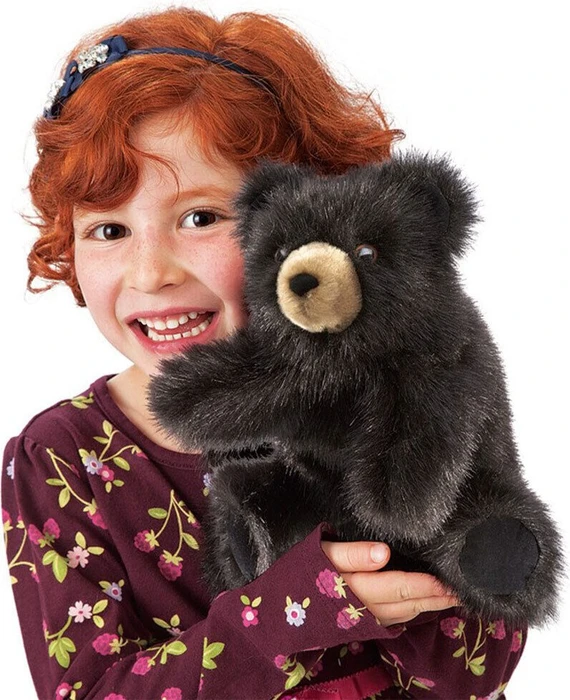 Folkmanis Handpuppe Schwarzbär Baby