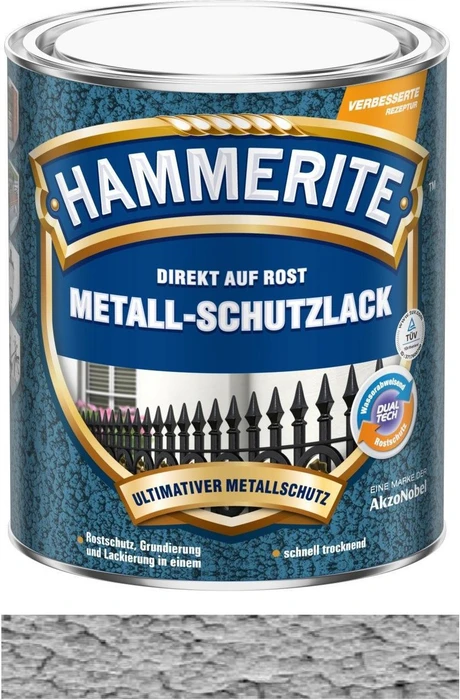 Hammerite Hammerschlag Metallschutz-Lack außen silbergrau, 750ml