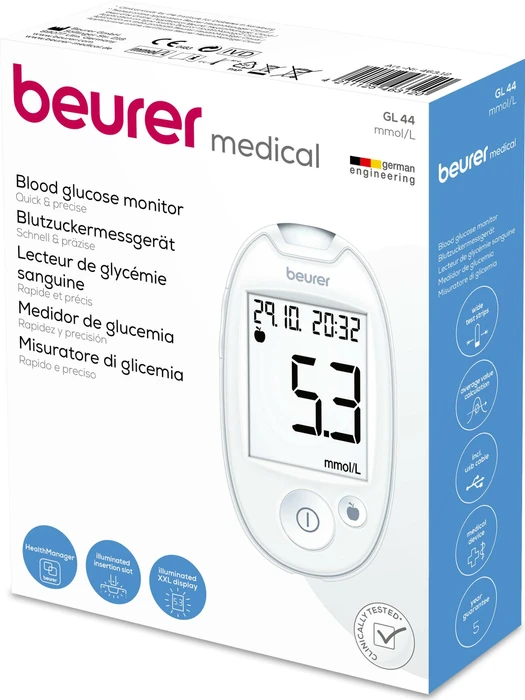 Beurer GL 44 weiß (mmol/L)