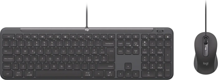 Logitech MK620 Signature Slim Wired Combo for Business Graphite, USB-C, IT