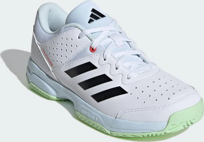 adidas Court Stabil cloud white/core black/semi green spark (Junior)