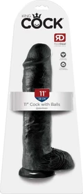 Pipedream King Cock 11" Cock with Balls black