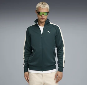 Puma T7 Always On Trainingsjacke green terrain/alpine snow (Herren)