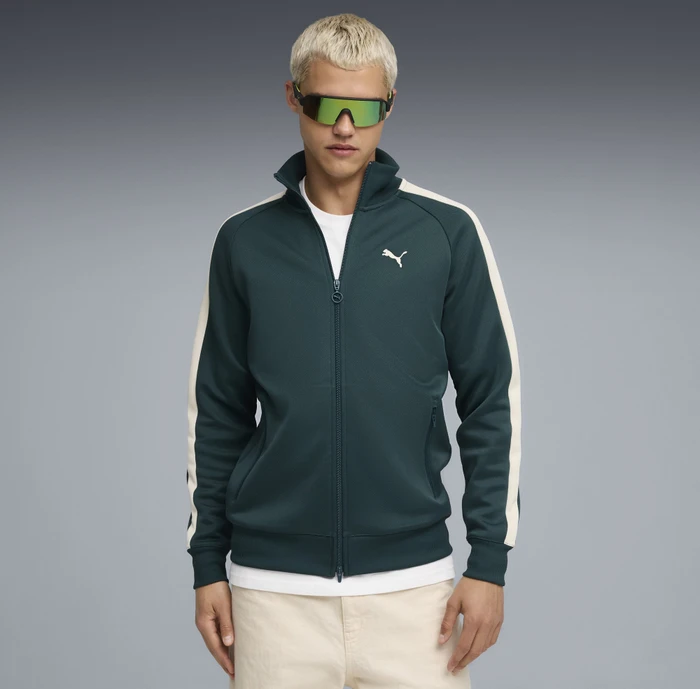 Puma T7 Always On Trainingsjacke green terrain/alpine snow (Herren)