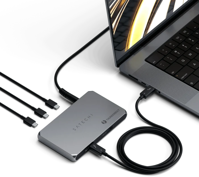 Satechi Thunderbolt 4 Slim Hub, Thunderbolt 4 [Stecker]