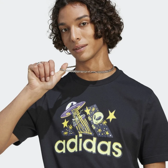 adidas Sportswear Dream Doodle Fill T-Shirt kurzarm schwarz (Herren)