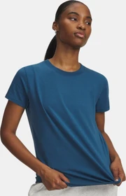 Under Armour Rival Core Funktionsshirt kurzarm wham blue/white (Damen)