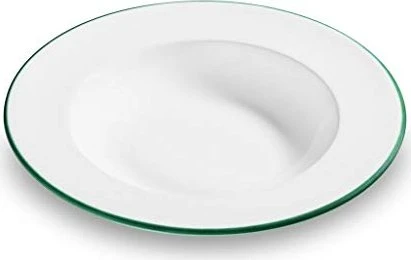 Gmundner Keramik Grüner Rand Suppenteller 24cm