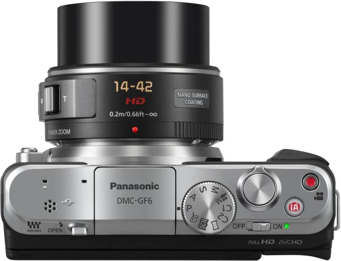 Panasonic Lumix DMC-GF6 schwarz mit Objektiv Lumix G X Vario PZ 14-42mm 3.5-5.6 ASPH OIS