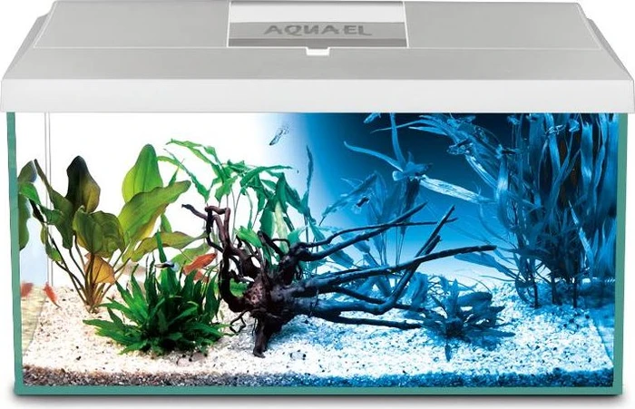 Aquael Leddy Day & Night 75, Aquarium-Set, weiß, 105l