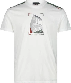 CMP Druck T-Shirt kurzarm weiß (Herren)