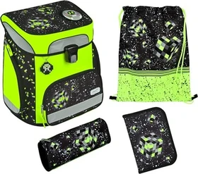 scooli Easy Fit Glow-Edition Space Robot Schultaschen-Set, 5-tlg.