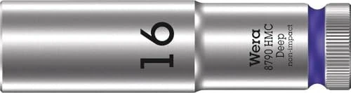 Wera 8790 HMC Deep Außensechskant Steckschlüssel 1/2", 16x83mm