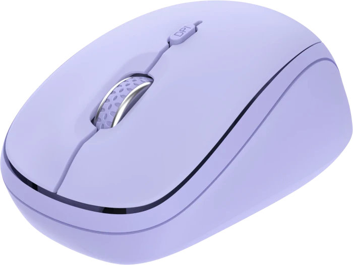 Trust Yvi+ Compact Multi-Device Wireless Mouse violett, USB/Bluetooth