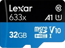 Lexar High-Performance 633x R100 32GB Kit, UHS-I U1, A1, Class 10
