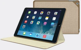 Logitech Hinge Schutzhülle mit Stand für Apple iPad Air, braun