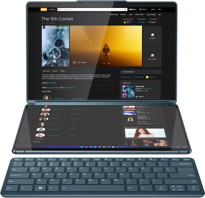 Lenovo Yoga Book 9 13IRU8, Core i7-1355U, 16GB RAM, 1TB SSD, DE