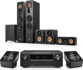 Teufel Ultima 40 Surround 5.1-Set (Mk4) schwarz + Denon X3800H für Dolby Atmos