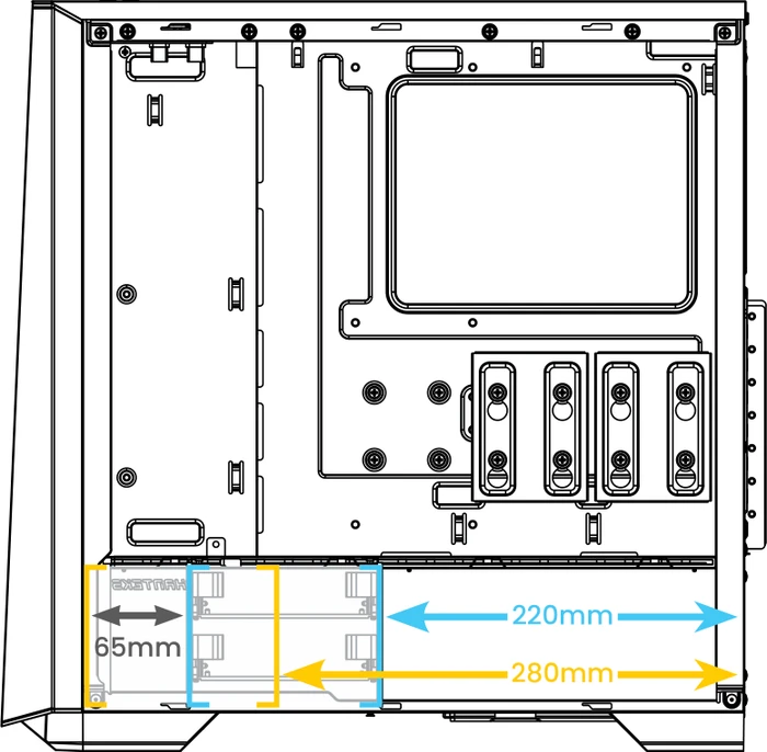 Phanteks Eclipse G360A, schwarz, Glasfenster