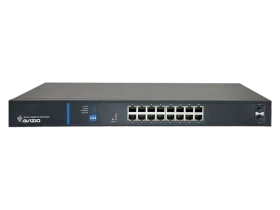 Avizio SU Rackmount Gigabit Switch, 16x RJ-45, 2x SFP, 150W PoE+ (AV-SU16GP2F)