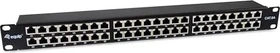 Equip Patchpanel Cat6a, geschirmt, 19", 48-Port, 1HE, 19", 1HE, schwarz