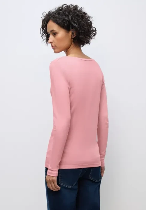 Street One Basic Shirt langarm powder pink (Damen)