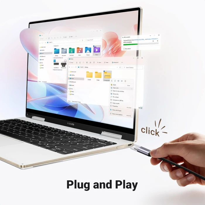 Ugreen 4-in-1 USB-C Hub, USB-C 3.0 [Stecker]