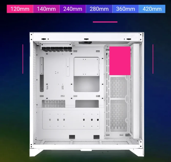 Thermaltake CTE E600 MX Snow, weiß, Glasfenster