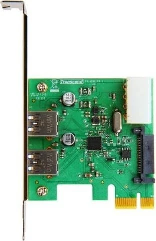 Transcend USB-A 3.0 Card, 2x USB-A 3.0, PCIe 2.0 x1
