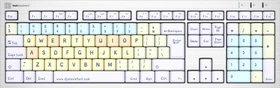LogicKeyboard ALBA Dyslexie Keyboard Mac, USB, UK (LKB-DYSLEX-CWMU-UK)