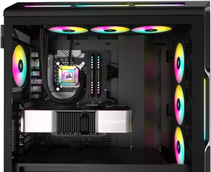 Corsair AF Series iCUE AF120 RGB Slim Twin Pack, schwarz, 120mm, 2er-Pack