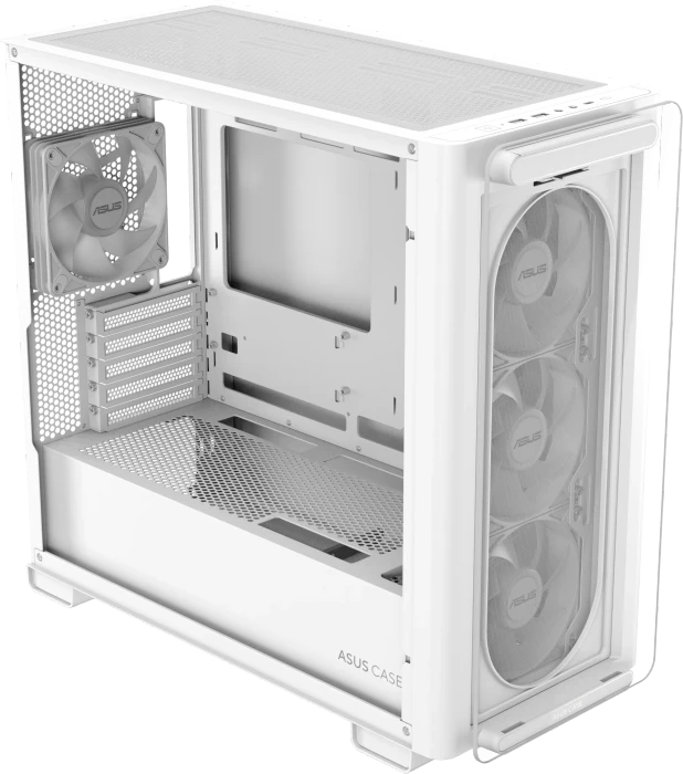 ASUS A23 PLUS TG ARGB White, Glasfenster