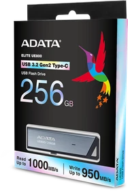 ADATA UE800 256GB silber, USB-C, USB 3.2 Gen 2×1