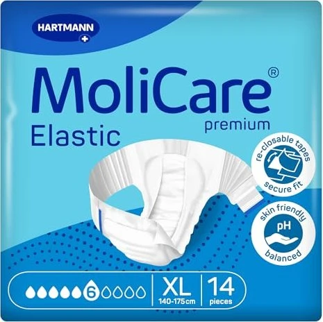 Hartmann MoliCare Premium Elastic 6 Tropfen Schutzhose Größe XL, 14 Stück