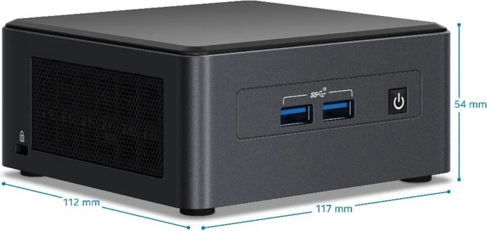 ASUS NUC 11 Pro Kit - Tall - Tiger Canyon - NUC11TNHi3 / BNUC11TNHI30002, EU-Netzkabel