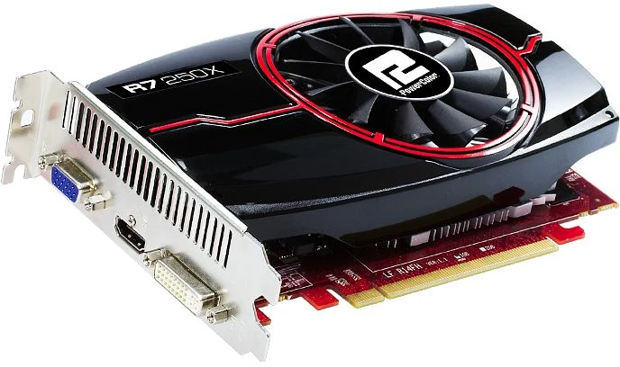 PowerColor Radeon R7 250X, 1GB GDDR5, VGA, DVI, HDMI