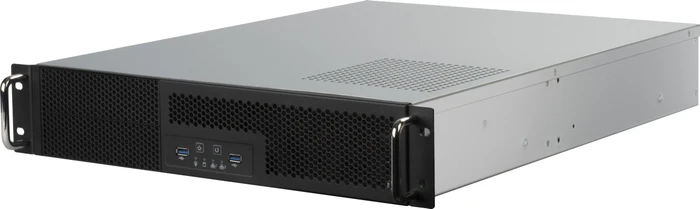 SilverStone RM23-502, Rackmount Storage, schwarz/grau, 2HE, ATX