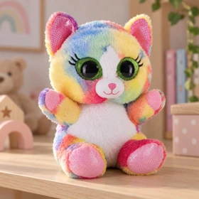 Bauer Blickfänger & Glitter Lashy Katze 20cm bunt