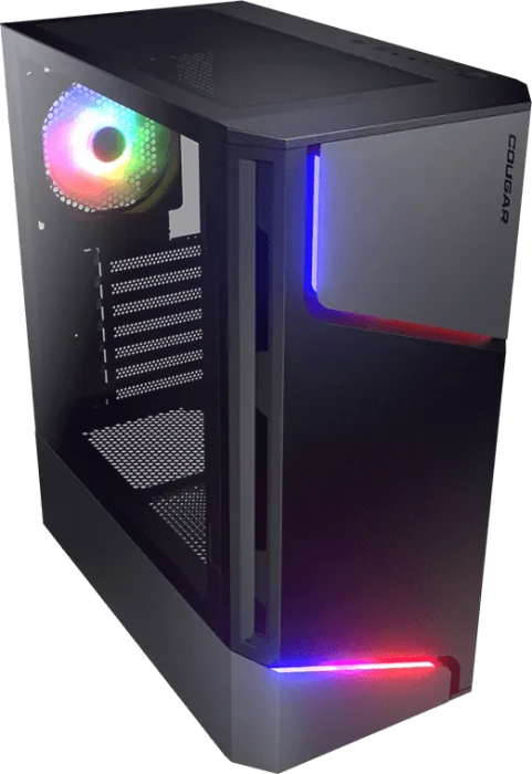 Cougar MX360 RGB, schwarz, Glasfenster