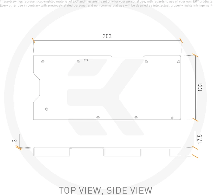 EK Water Blocks Quantum Line EK-Quantum Vector² FTW3 RTX 3080/90 Backplate silber