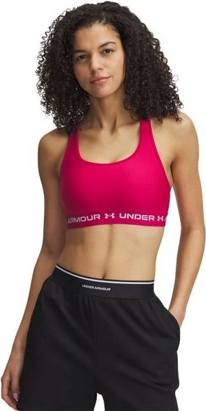Under Armour Armour Mid Crossback Sport-BH shaded fuchsia/white (Damen)