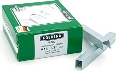 Prebena Typ A verzinkt Tacker-Klammern, 16x12.8mm, 4000 Stück