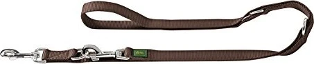 Hunter Verstellbare Führleine aus weichem, griffigem Nylon, klassisch, 1.0x200cm, braun