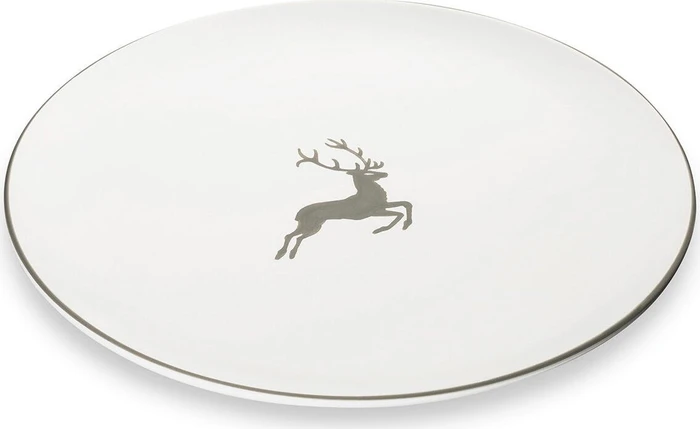 Gmundner Keramik Grauer Hirsch Platzteller Cup 32cm